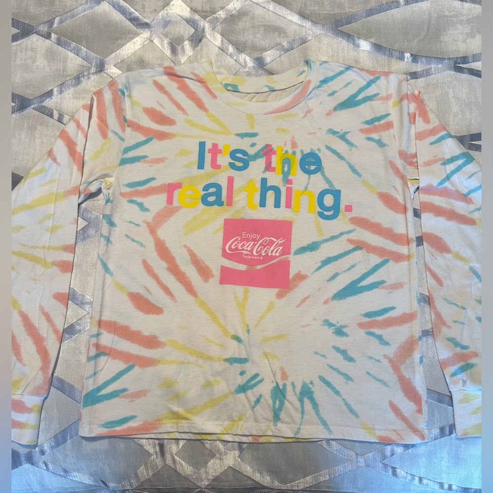 Coca Cola Kids Tie-Dye Long Sleeve Shirt